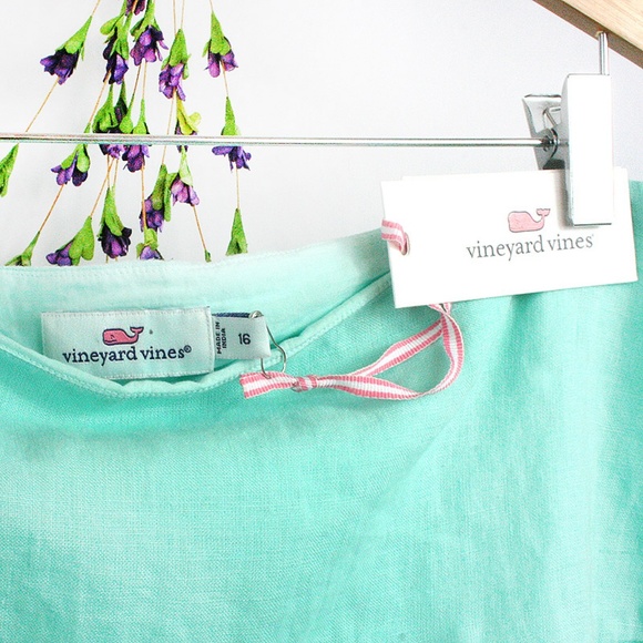 [VINEYARD VINES] ]Linen Seafoam Mini Skirt - Picture 3 of 4